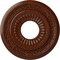 Ekena Millwork Lauren Medallion (Canopies up to 6 1/4"), 20 5/8"OD x 6 1/4"ID x 1 3/8"P, Burnished Mahogany Crackle CM20LNBMC - alternate 1